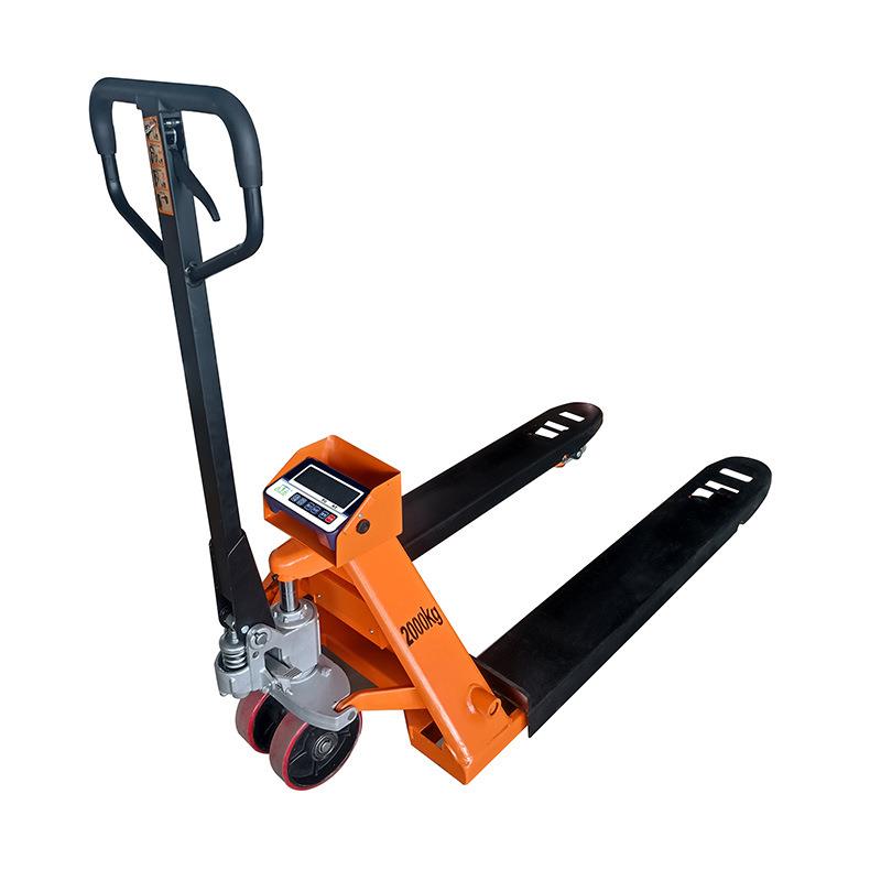 电子叉车秤2T手动液压称重叉车吨地牛称加厚钢板电子秤地磅厂家 - 图3