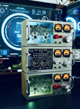 拾音气氛灯搭配家居装饰怀旧磁带听功放表