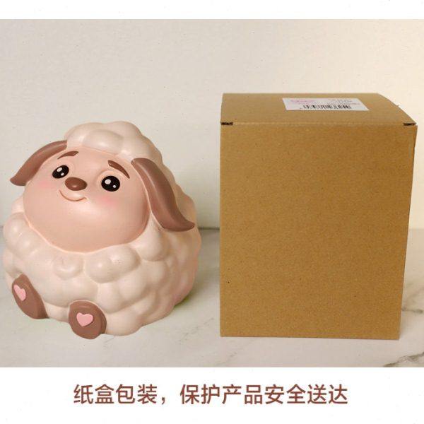 网红创意小绵羊存钱罐2023新款只进不出儿童男女孩摔不烂储蓄钱罐,淘宝优惠券,粉丝福利购,淘宝优惠卷