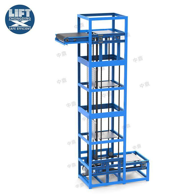 Reciprocating circulation elevator Logistics warehouse continuous elevator box body pallet transfer conveyor elevator
