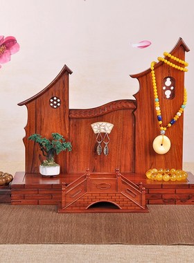 红木雕工艺品摆件底座玉器展示架业乔迁新居礼品家居客厅装饰品