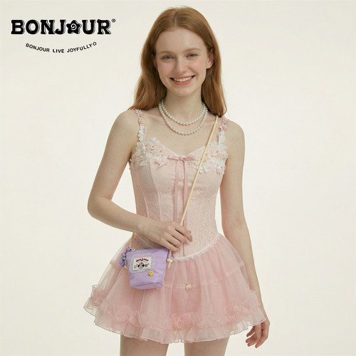 BONJOUR 自制迷你豆腐包马卡龙女生单肩包学生上课通勤小包斜挎包 - 图1