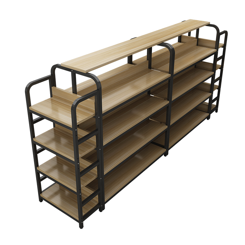 中岛柜双面超市货架展示台展示架多层零食架化妆品精品展柜流水台 - 图3