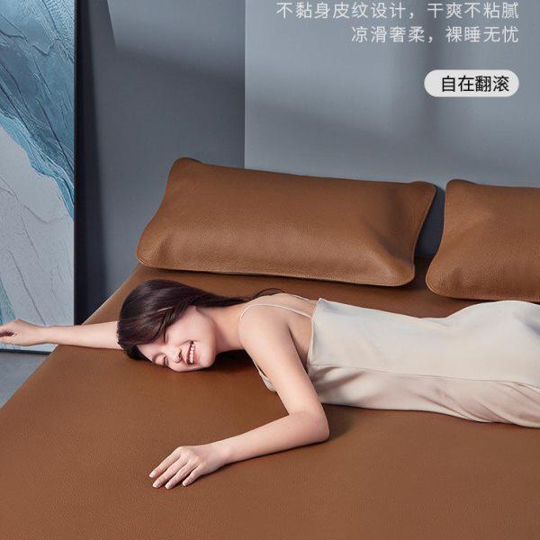 塔山牛皮凉席头层水牛皮纯真皮席子皮凉席床垫高端软席三件套加厚,淘宝优惠券,粉丝福利购,淘宝优惠卷