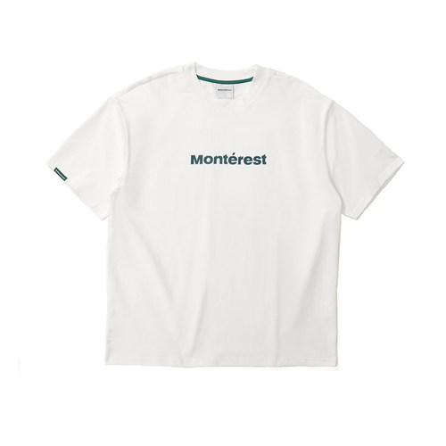 瞬时山野Monterest户外7A抗菌吸湿速干基础宽松LOGO圆领短袖T恤 - 图3
