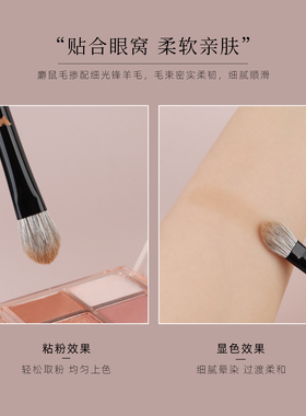 七彩蝶舌型眼影刷铺色晕染高光