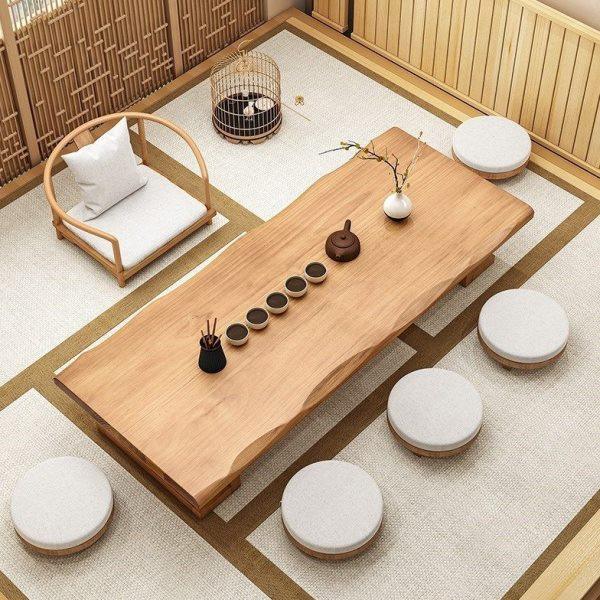日式榻榻米茶桌  民宿全实木矮茶桌椅组合日式餐厅餐椅餐桌泡茶桌,淘宝优惠券,粉丝福利购,淘宝优惠卷