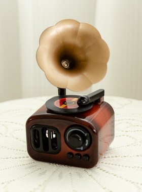 韩风in风复古留声机音乐盒八音盒桌面摆件房间民宿装饰拍照道具