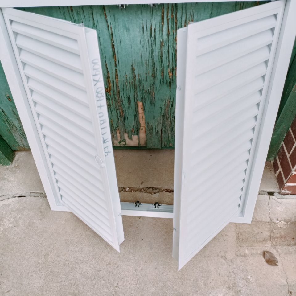 铝合金门百叶门铰检修口门百叶窗暖气罩分水器罩通风墙面 - 图3