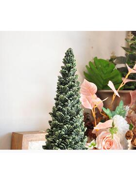 外贸乡村田园圣诞树场景树脂节日气氛装饰礼品