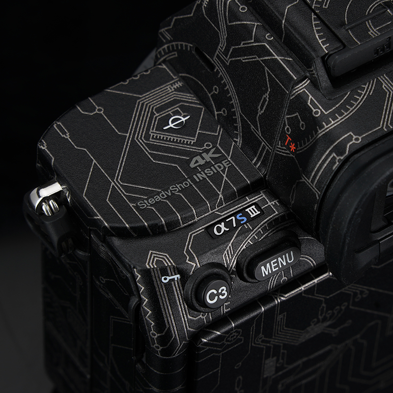 适用 A7M3/A7R3A单眼机身全包防撞条膜贴纸碳纤纹 - 图2