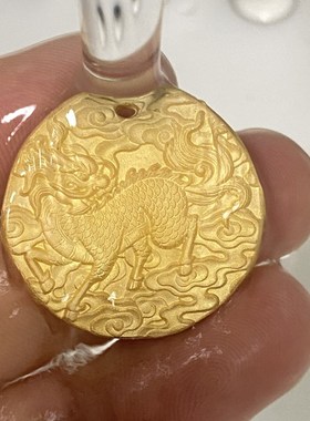 新款麒麟黄财神吊坠石膏模具吊坠金银首饰倒模制作招财居家打金模