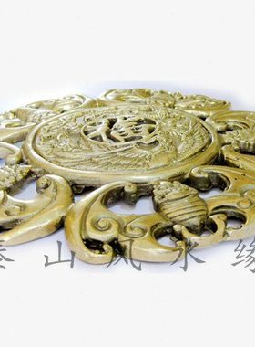 铜龙凤五福临门铜器摆件家居装饰挂件客厅办公室店铺摆设工艺礼品