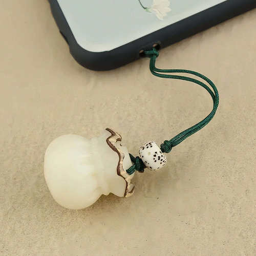 菩提福袋精致小巧情侣复古饰品手工编织饰品手机挂件钥匙车载挂饰 - 图3