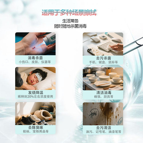 安立仕医用级酒精消毒液75%消毒伤口杀菌家用500ml喷雾乙醇免洗 - 图2