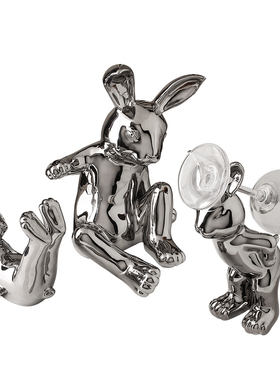 现代简约酒柜装饰品摆件套装兔子轻奢风客K厅家居红酒架高档工艺