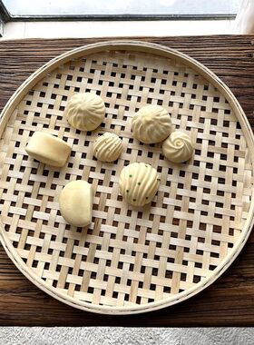 大孔竹筛子竹黄竹肉簸箕平底竹筐晾晒干货竹制品筛花生竹匾