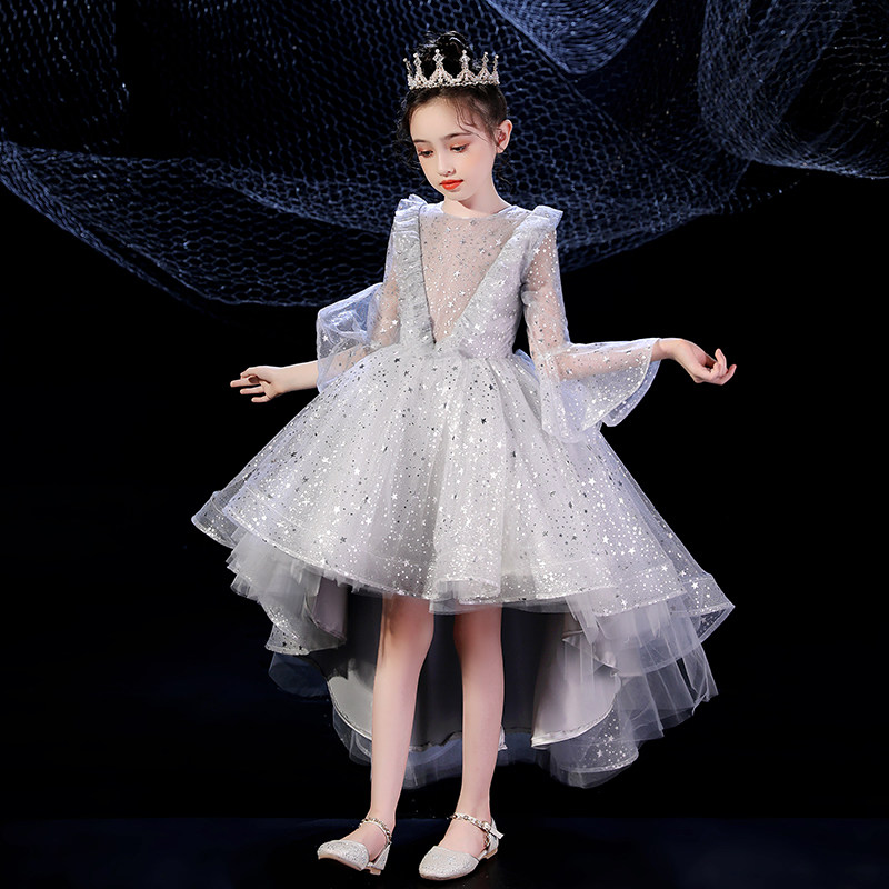 女童礼服裙轻奢洋气公主婚礼花童婚纱裙儿童主持人生日钢琴演出服,淘宝优惠券,粉丝福利购,淘宝优惠卷