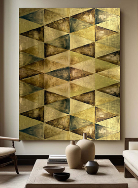 HLF.手绘大芬村油画《金棱聚福》好寓意肌理感挂画客厅玄关装饰画