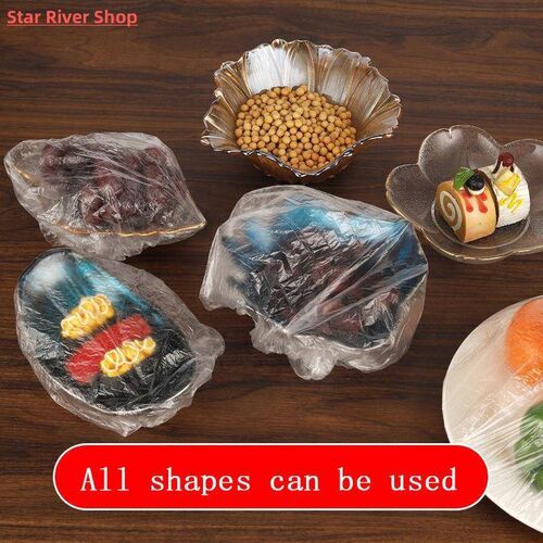 Disposable Food Cover Plastic Wrap Elastic Food Lids For Fr - 图0