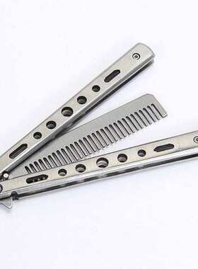 Knife Comb Practice Training Folding Butterfly Camping Stain