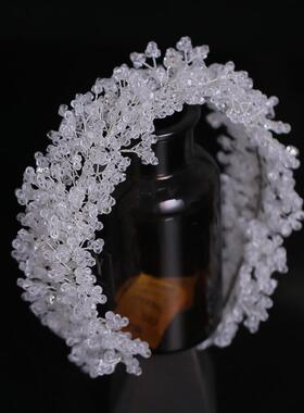 Luxury+Baroque+women+white+crystal+Pearl+handmade+beaded+rhi