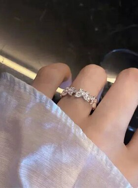 New Fashion Butterfly Rings Shiny Cubic Zirconia Leaves Geom