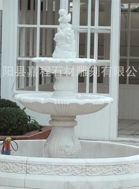 造景景点摆设流水喷泉婚庆喷水池花园户外鲜花许愿池循环装饰景观