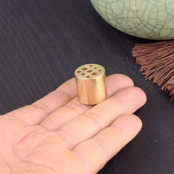 纯铜香插盘香架实心家用中式香插九孔线香座坐支架香炉香托香夹,淘宝优惠券,粉丝福利购,淘宝优惠卷