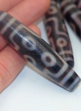 西藏包浆玉化玛瑙朱砂老天珠玉髓血丝天珠吊坠子项坠男女饰品