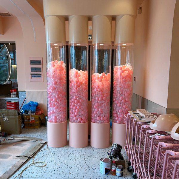 圆柱形透明展示桶细长型水桶大号特大防水测试桶塑料超深水桶加高,淘宝优惠券,粉丝福利购,淘宝优惠卷