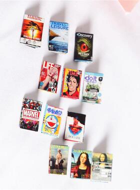 Dollhouse娃娃屋袖珍翻页书配件书本模型BJD场景拍摄道具漫画书