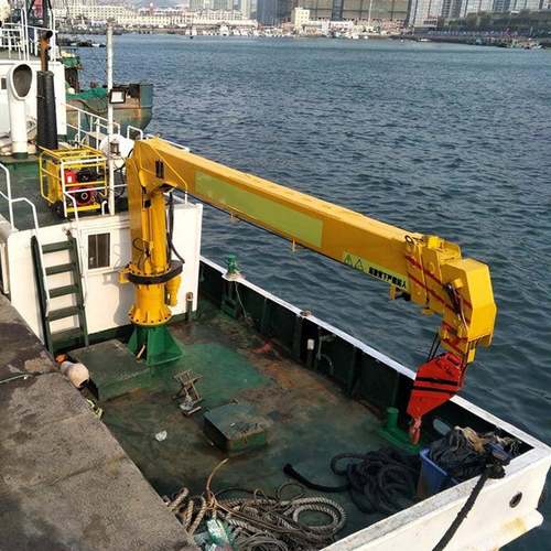 小型伸缩臂式多功能船吊船用液压起重机25吨港口渔船船吊 - 图0