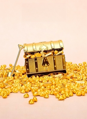 招财聚财藏宝箱摆件百宝箱金元宝