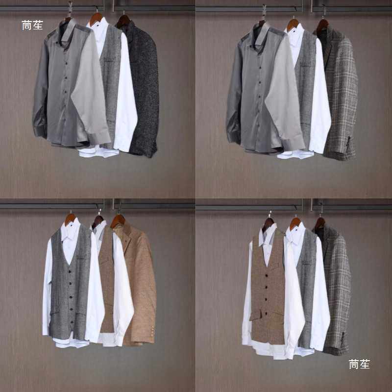 样板房意式衣帽间摆件卧室商务男主人外套衬衣衣柜装饰样板间衣服,淘宝优惠券,粉丝福利购,淘宝优惠卷