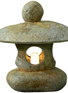 中式仿古庭院灯户外太阳能石灯笼别墅花园草坪灯造景X布置装饰摆