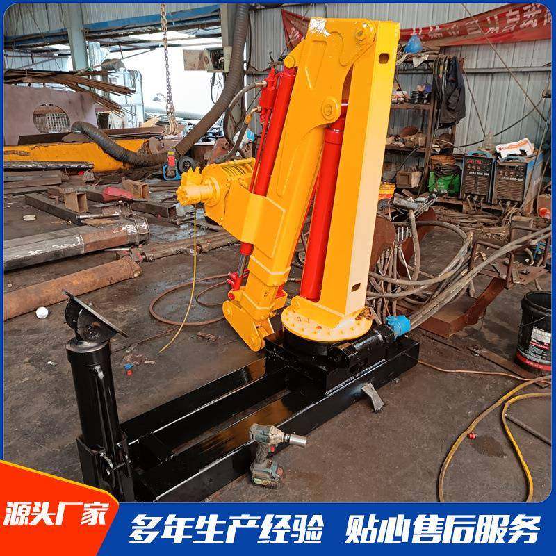 货车装卸货物起重机液压随车折臂吊旋转式可拆装折叠车载吊机,淘宝优惠券,粉丝福利购,淘宝优惠卷