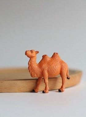 可爱仿真小骆驼 迷你模型摆件 小动物 卡通公仔 塑料玩具微缩模型