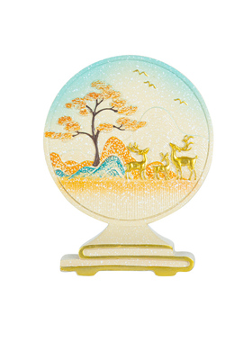 酒柜装饰品招财h鹿摆件高档家居客厅玄关电视柜工艺品乔迁新居礼