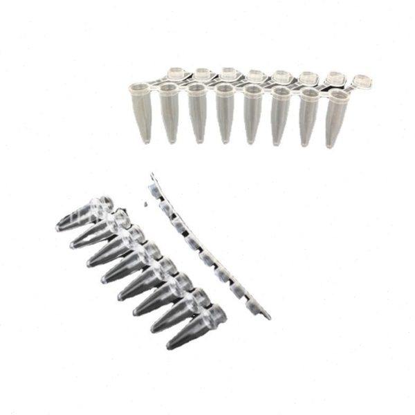 透明塑料PCR八连管实验室耗材无色8联管离心管0.1/0.2ml连盖排管,淘宝优惠券,粉丝福利购,淘宝优惠卷