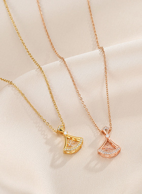 夏季轻奢锆石锁骨链51