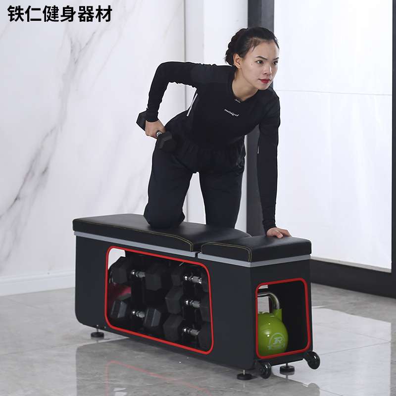 Adjustable storage dumbbell bench, bird bench box, multifunctional combination, home fitness chair, bench press, shoulder press equipment