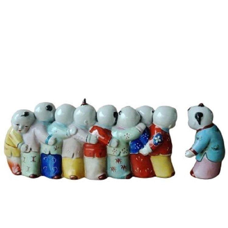 陶瓷人物雕塑工艺品创意家居饰品新中式客厅复古装饰品摆件,淘宝优惠券,粉丝福利购,淘宝优惠卷