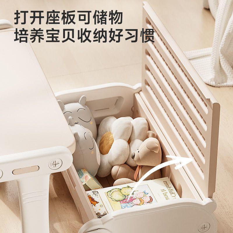 Children's foldable sofa learning table and chair kindergarten painting writing table desk baby toddler table and chair integrated