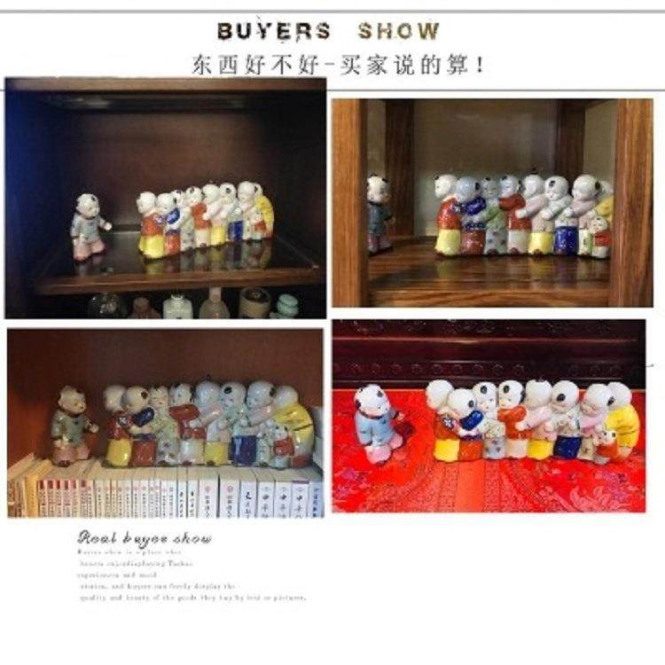 陶瓷人物雕塑工艺品创意家居饰品新中式客厅复古装饰品摆件,淘宝优惠券,粉丝福利购,淘宝优惠卷
