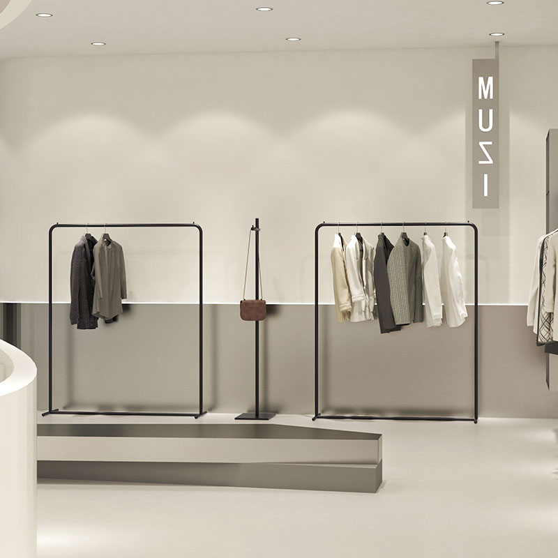 服装店展示架挂衣架专用落地式简约女装童装晾衣服单杆龙门货架子 - 图3