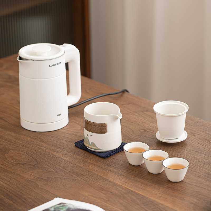 旅行茶具便携式电热烧水壶出差随手户外泡茶快客杯露营煮茶壶套装,淘宝优惠券,粉丝福利购,淘宝优惠卷