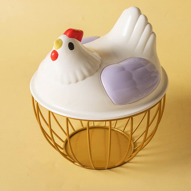 Household kitchen egg basket storage basket vegetable iron storage basket storage basket O fruit basket vegetable basket metal basket span
