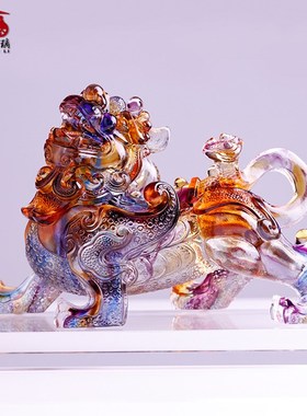琉璃貔貅摆e件招财如意摆设纳财家用客厅中式装饰店铺乔迁开业礼