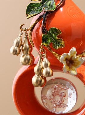 新中式客厅玄关富贵陶瓷葫芦摆件A招财纳福家居饰品乔迁搬新家礼